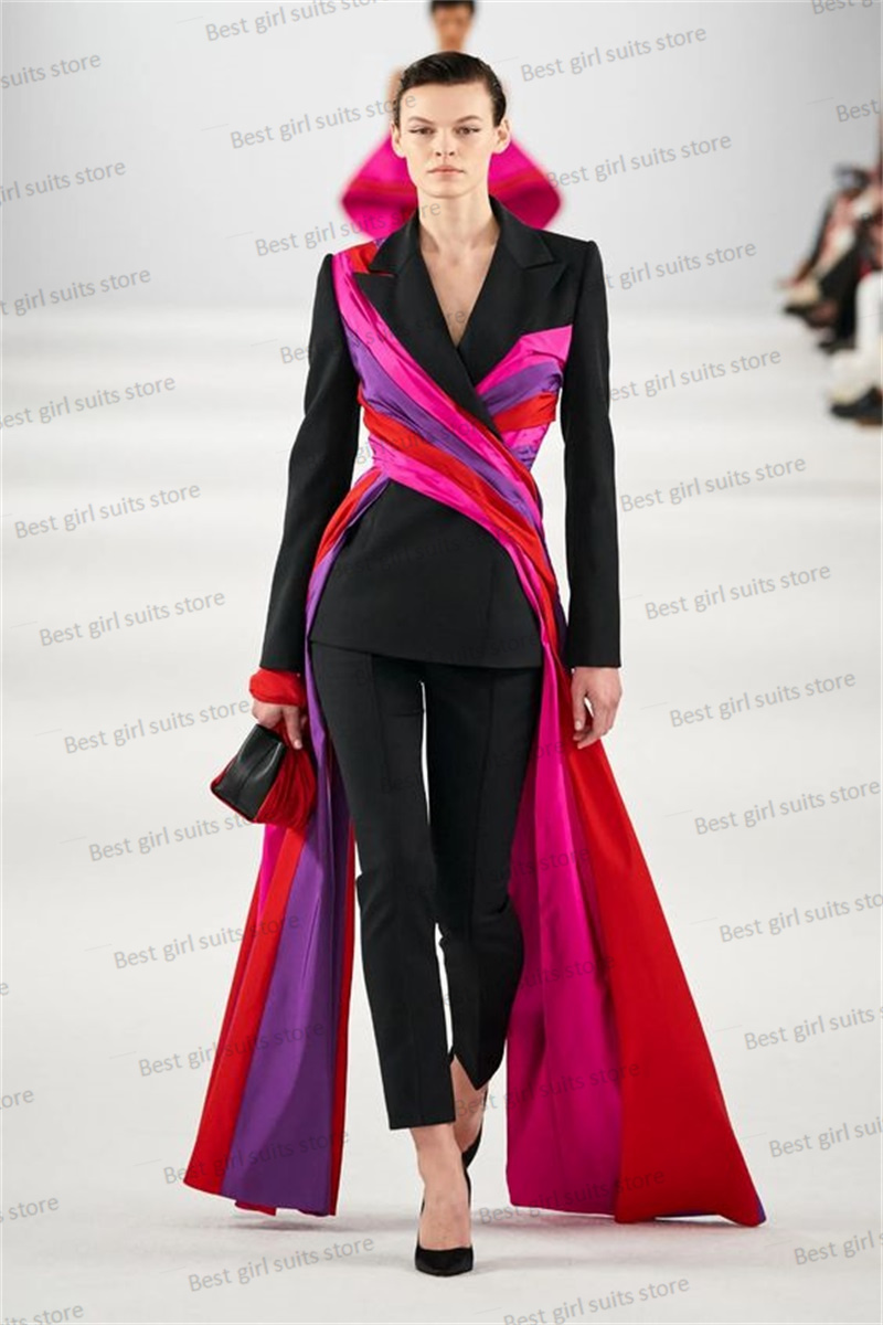 Women Formal Wear Trousers - Catwalk Women Suit Set Blazer+Pants 2