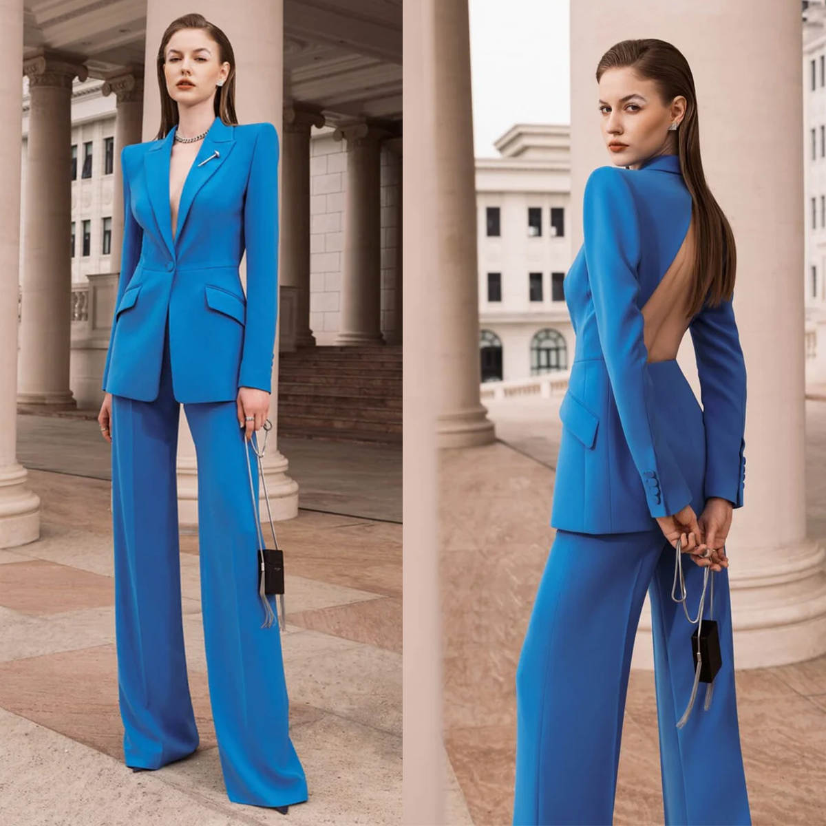 Sexy Open Back Women Blazer Su - Women Formal Wear For Graduation review and price