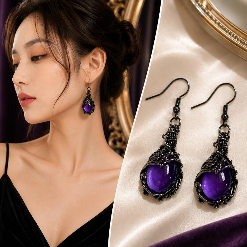 Vintage Purple Crystal Hollow  - Women Formal Event Wear review and price
