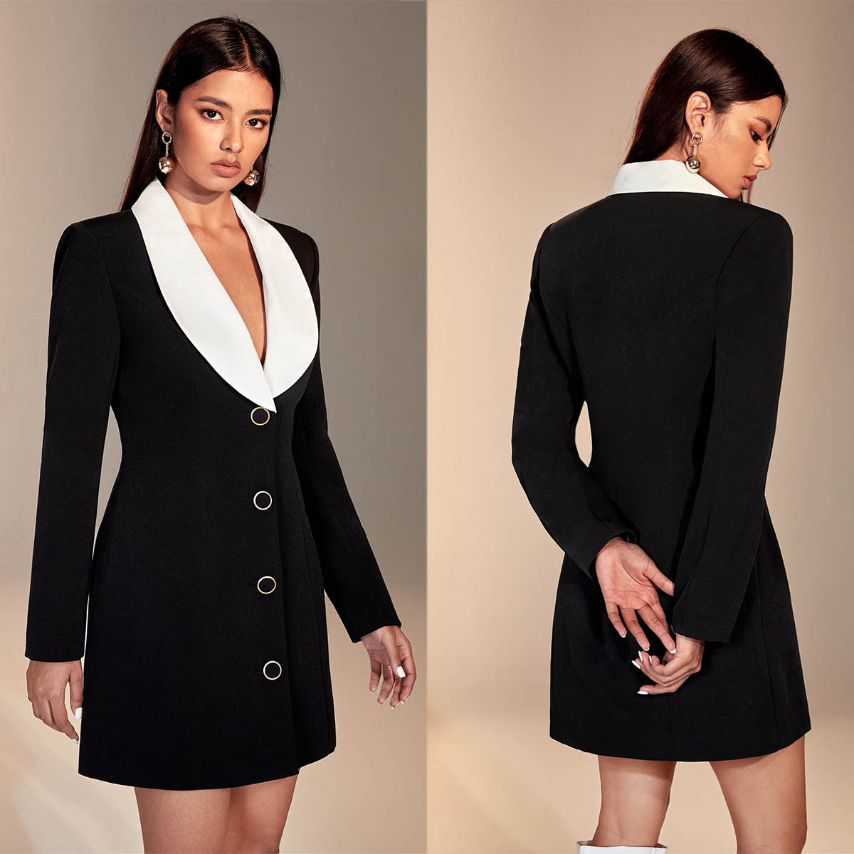 Color Matching Women Blazer Dr - Women Formal Wear For Graduation review and price