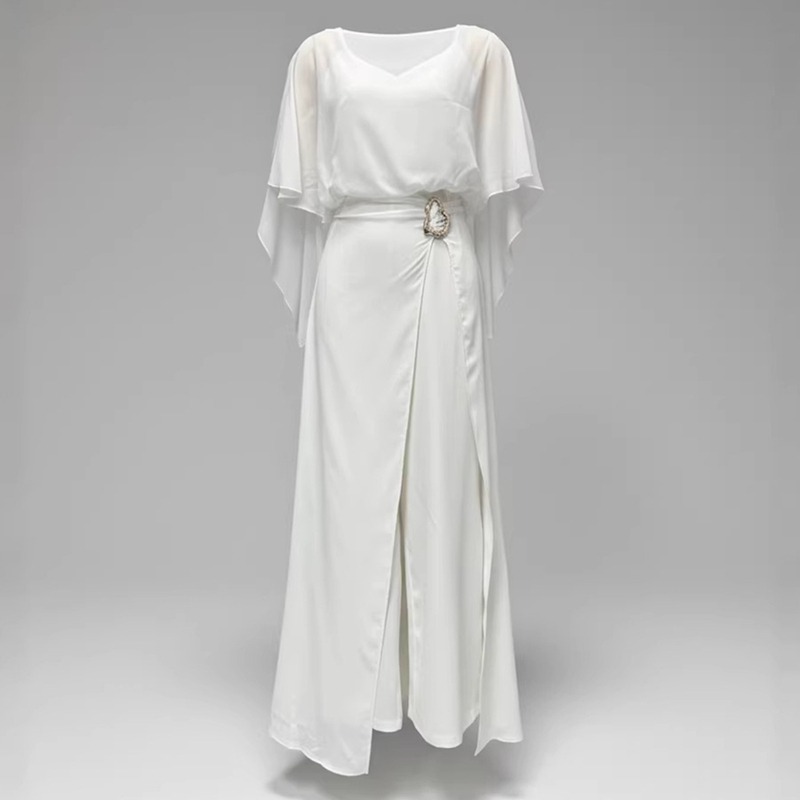 2026 New Women White Chiffon J - Women Formal Wear Dress review and price