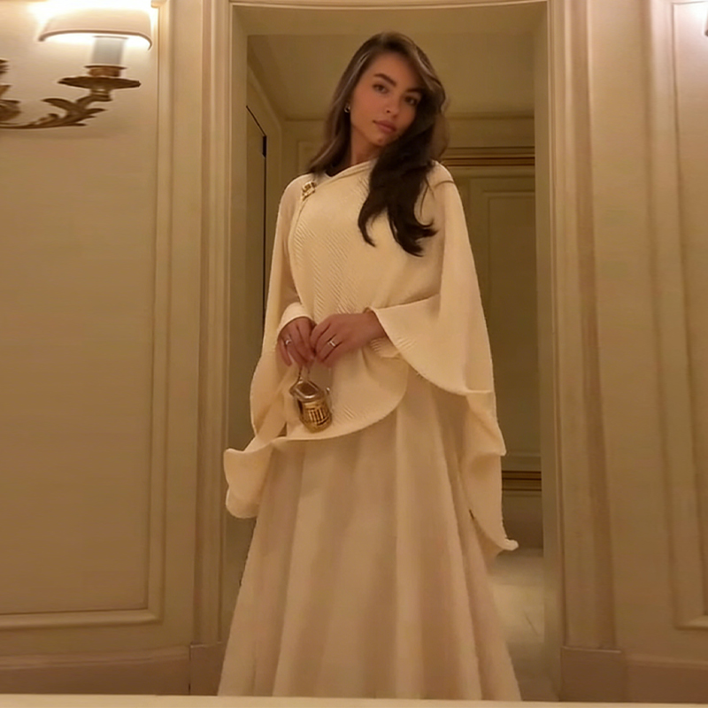 Romantic Graceful Shawl Dress  - Women Formal Wear Dress review and price