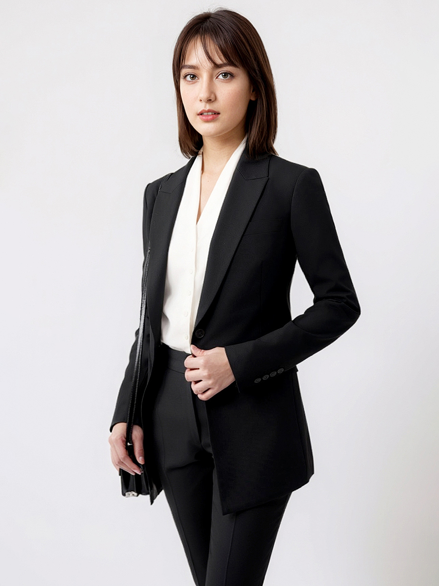 Women Suits Set Blazer Pant Of - Women Formal Wear With Black Blazer review and price