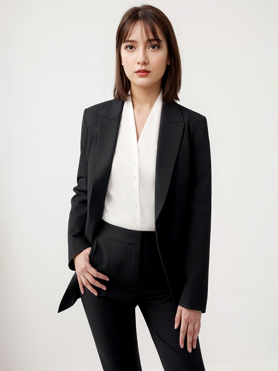 Women Suits Set Blazer Pant Of - Women Formal Wear With Black Blazer review and price