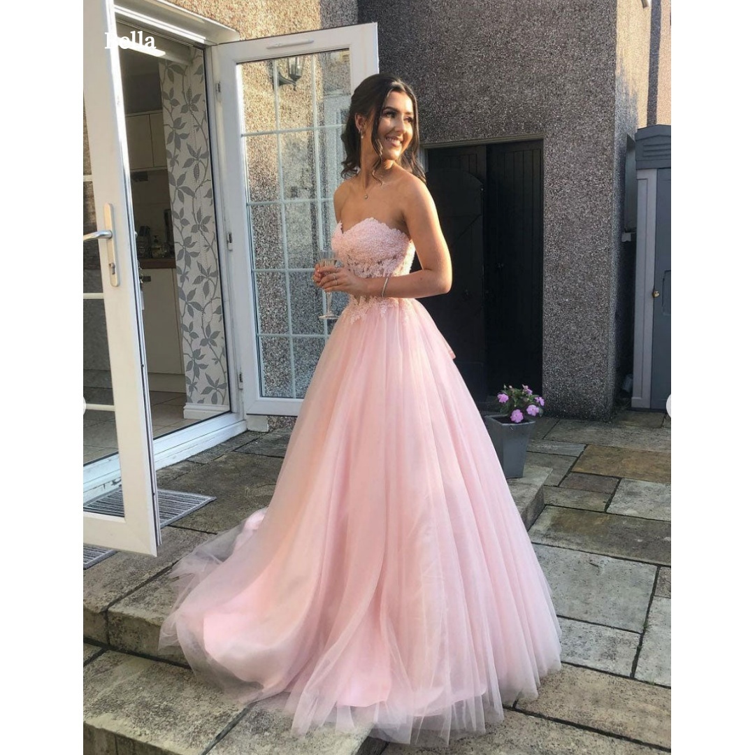 Bella Customized Pink Straples - Women Formal Wear For Graduation review and price