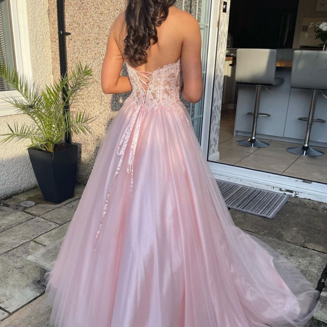 Bella Customized Pink Straples - Women Formal Wear For Graduation review and price