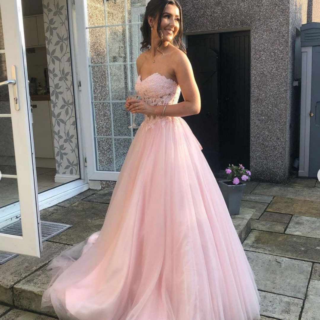 Bella Customized Pink Straples - Women Formal Wear For Graduation review and price