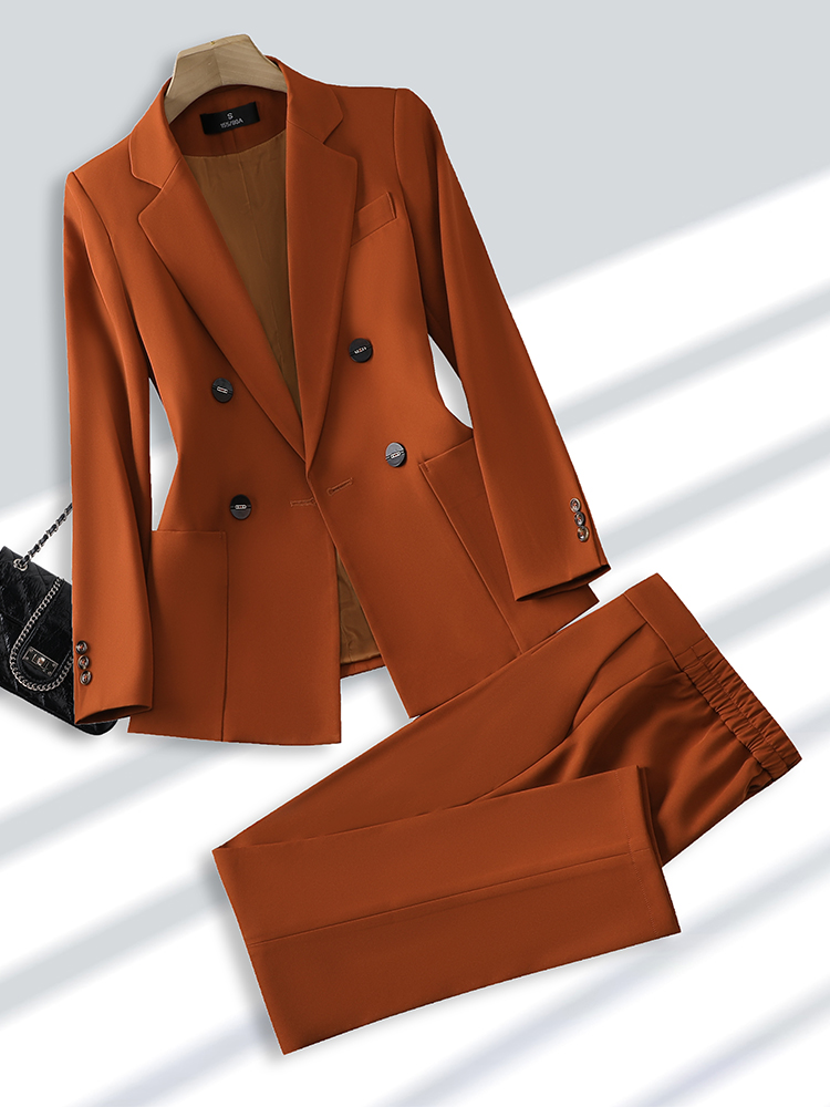 Fashion Ladies Pant Suit Forma - Women Formal Wear With Black Blazer review and price
