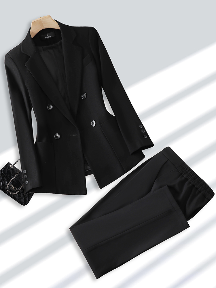 Fashion Ladies Pant Suit Forma - Women Formal Wear With Black Blazer review and price