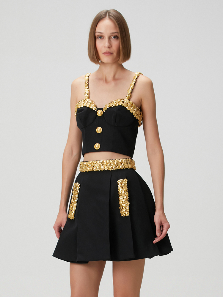 VC Black Two Piece Set Dress w - Women Formal Wear With Skirt review and price
