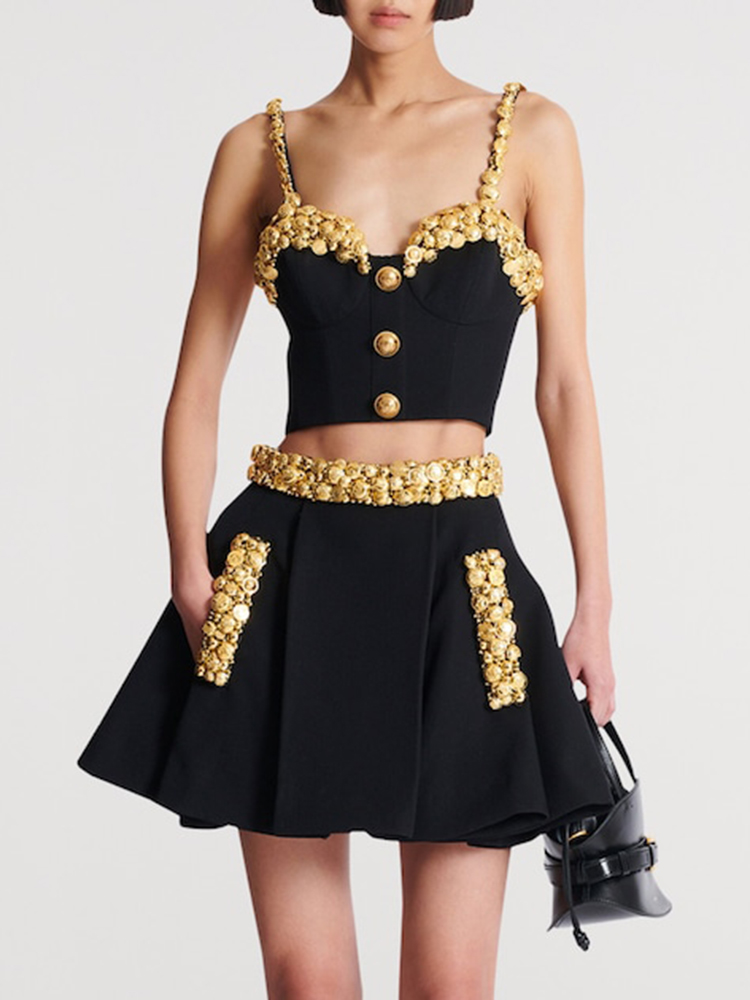 VC Black Two Piece Set Dress w - Women Formal Wear With Skirt review and price