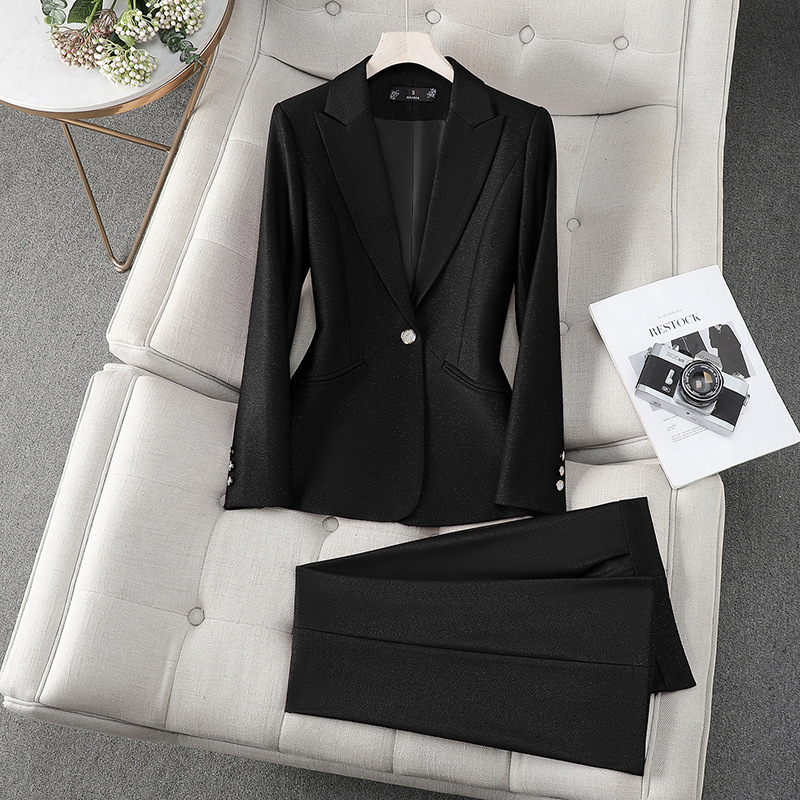 Office Ladies Formal Pant Suit - Women Formal Wear With Black Blazer review and price