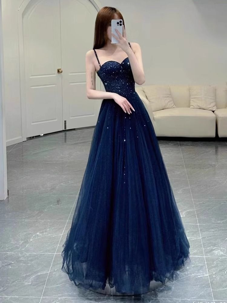 Elegant Princess Navy Blue Seq - Women Formal Wear For Graduation review and price