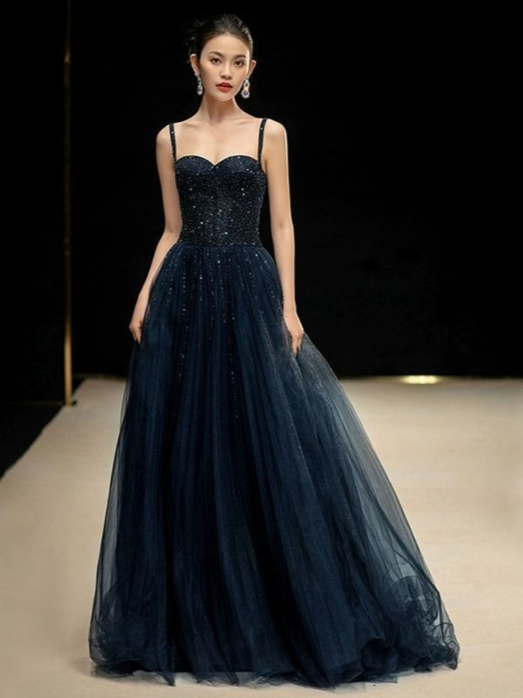 Elegant Princess Navy Blue Seq - Women Formal Wear For Graduation review and price