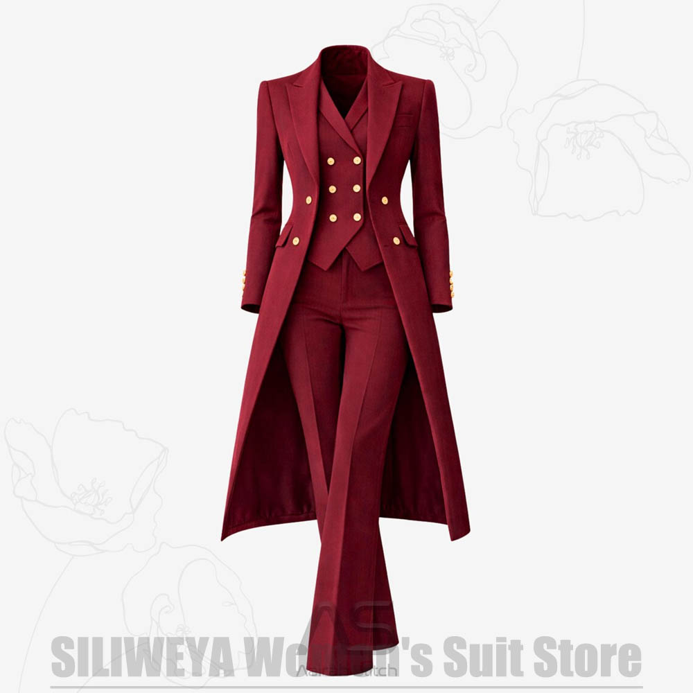 Women's Suit 3 Piece Double Br - Women Formal Wear Office review and price