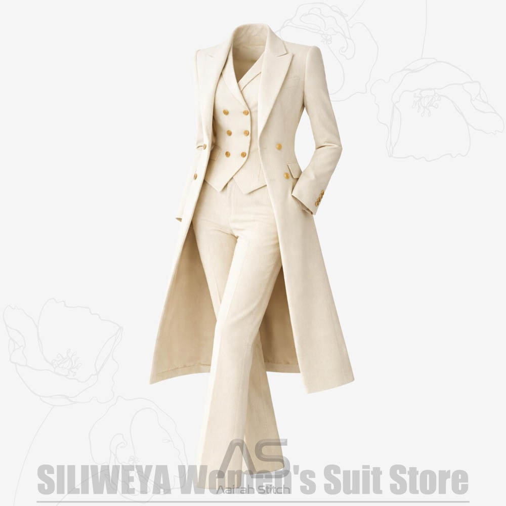 Women's Suit 3 Piece Double Br - Women Formal Wear Office review and price