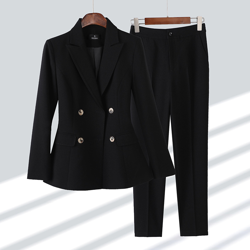 Fashion Ladies Pant Suit Forma - Women Formal Wear With Black Blazer review and price