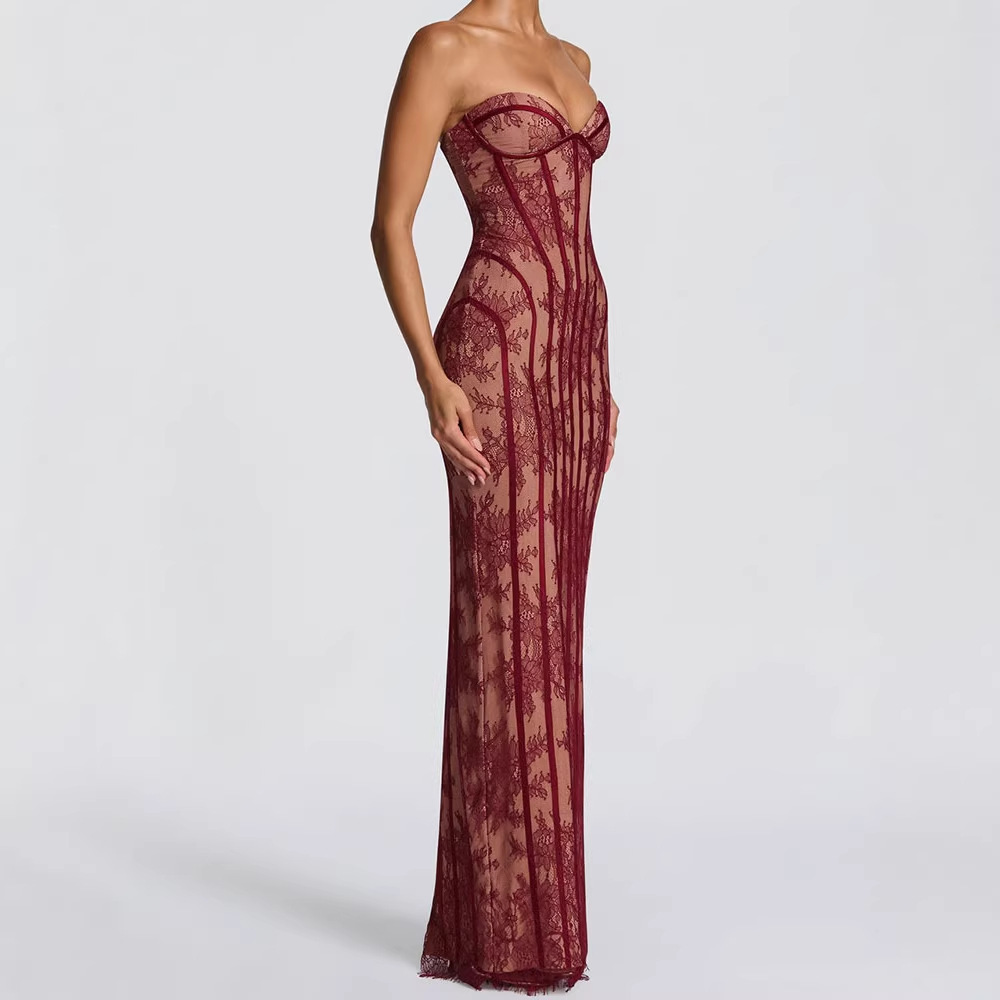 Strapless Bodycon Maxi Dress f - Women Formal Wear Dress review and price