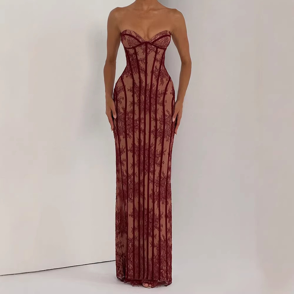 Strapless Bodycon Maxi Dress f - Women Formal Wear Dress review and price