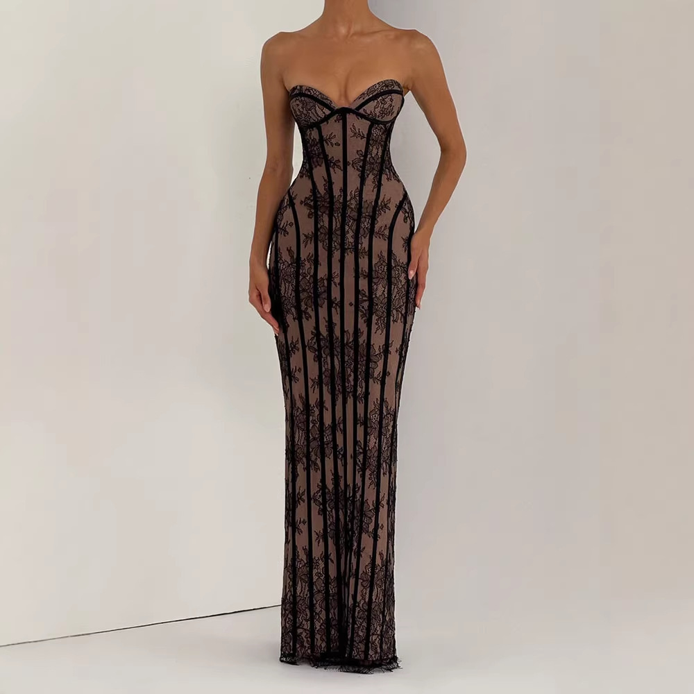 Strapless Bodycon Maxi Dress f - Women Formal Wear Dress review and price