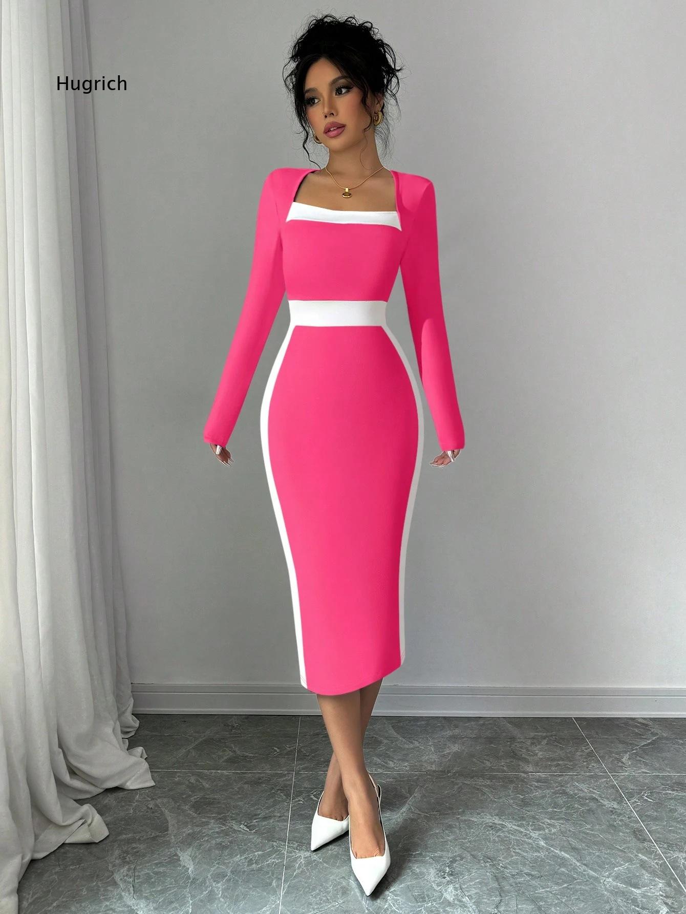 Square Neck Long Sleeve Midi B - Women Formal Event Wear review and price