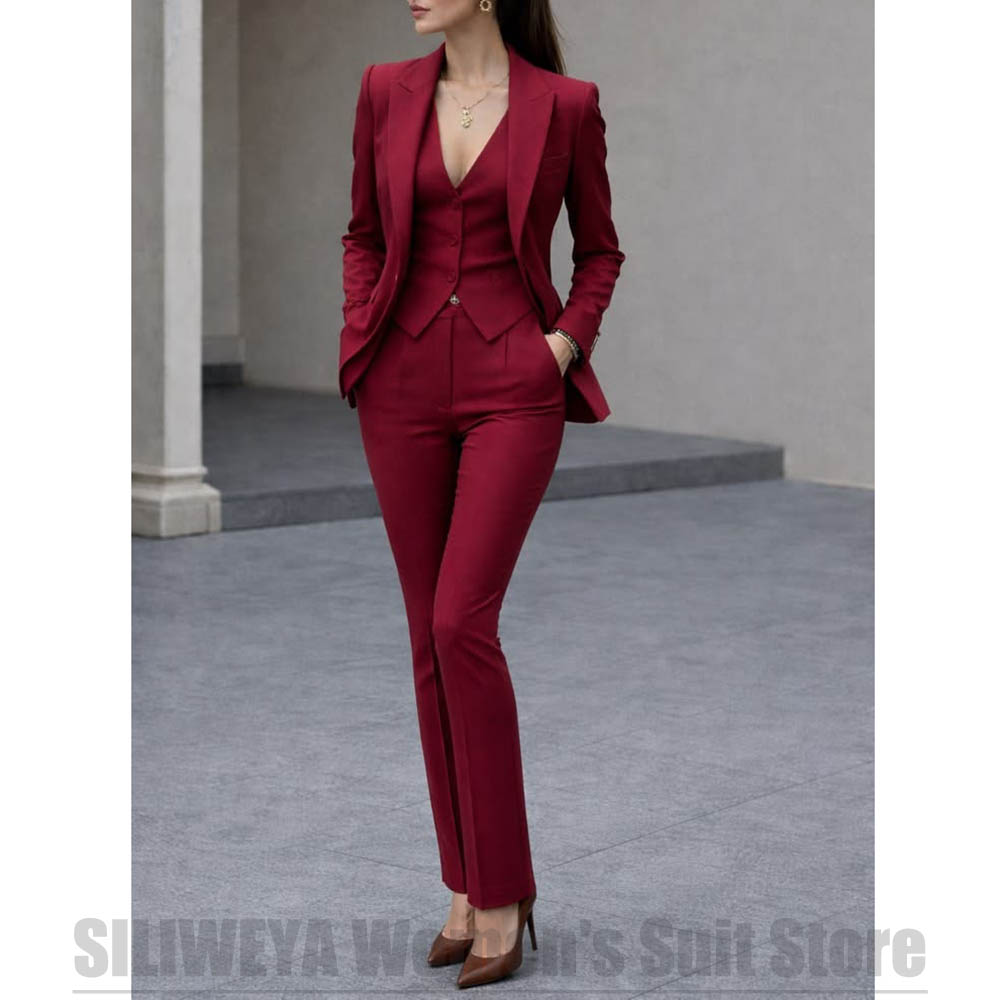Women 3 Piece Suit Set Blazer  - Women Formal Wear Office review and price