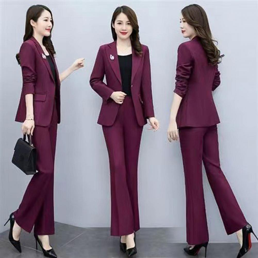 2 Pcs/Set Lady Formal Coat Pan - Women Formal Wear Trousers review and price