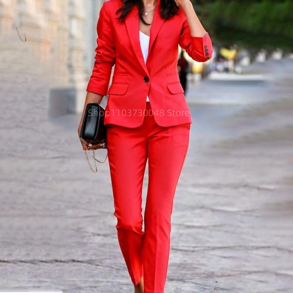 Fashion Office Ladies Blazer a - Women Formal Wear Trousers review and price