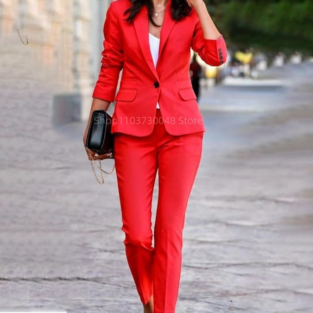 Fashion Office Ladies Blazer a - Women Formal Wear Trousers review and price