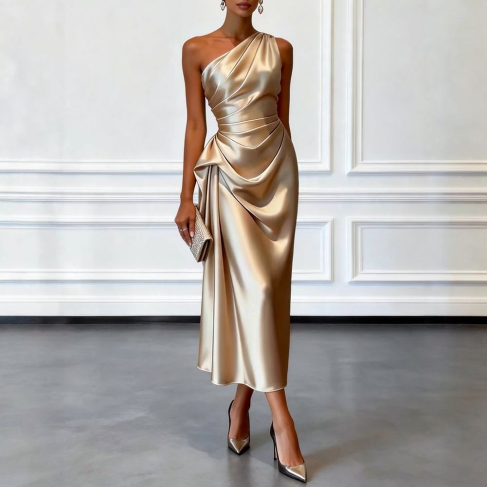 Sophisticated Satin Evening Dr - Women Formal Event Wear review and price
